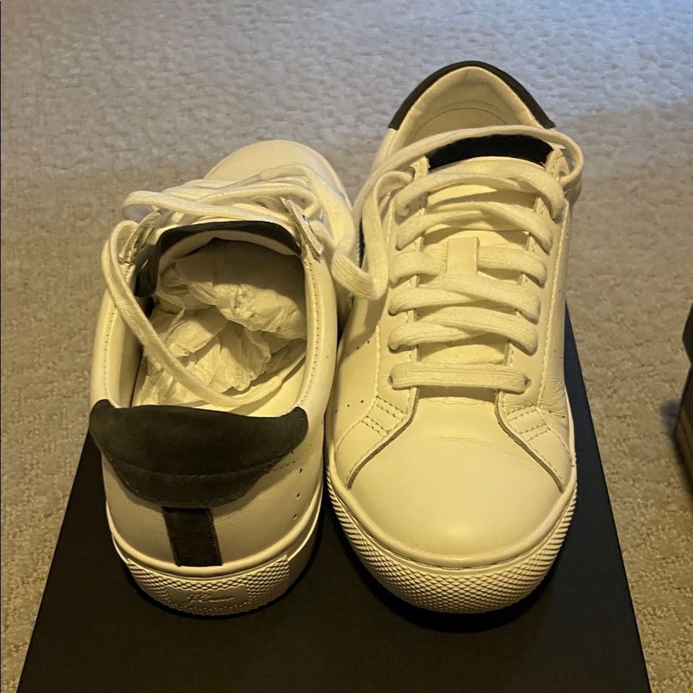 J. Crew White and Black Women's Sneakers